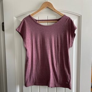 Maroon work out top